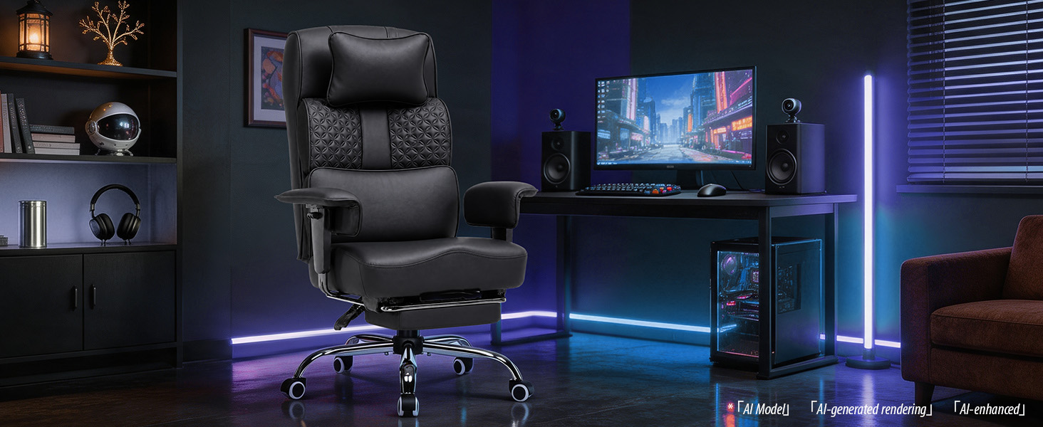 GTPLAYER Big and Tall Office Chair
