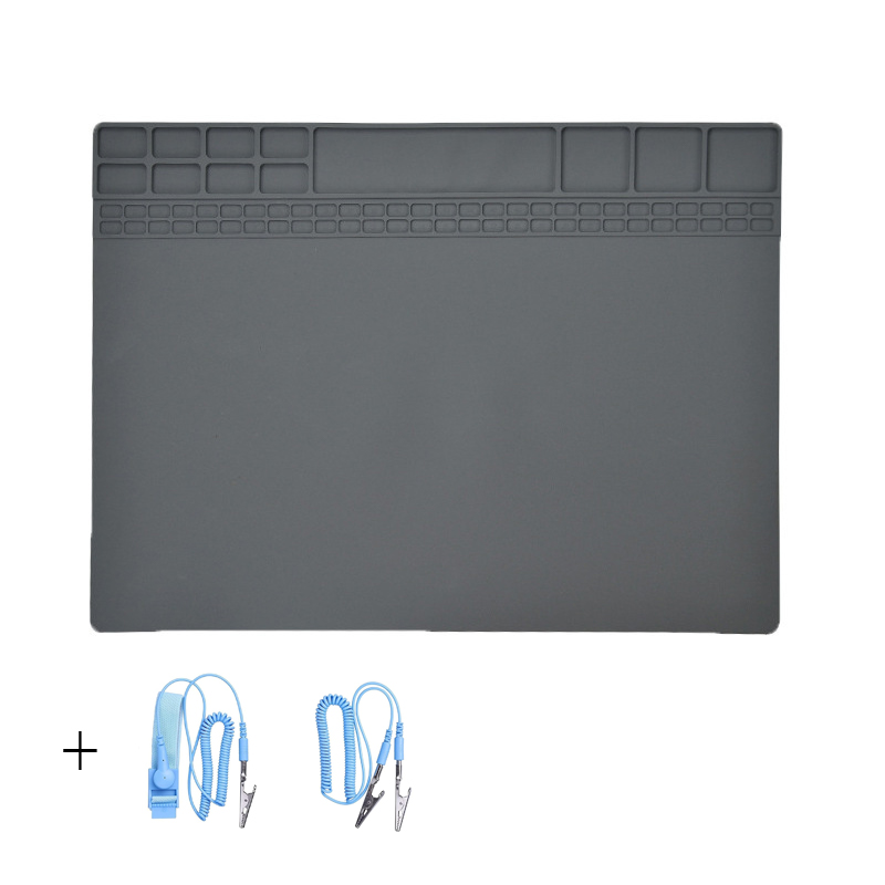 Anti-Static Work Mat 24 x 24 with Grounding Alligator Clip