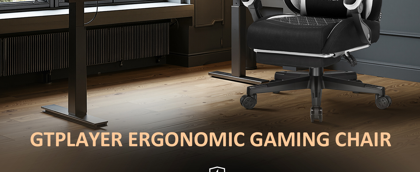 Gaming Chair with Footrest