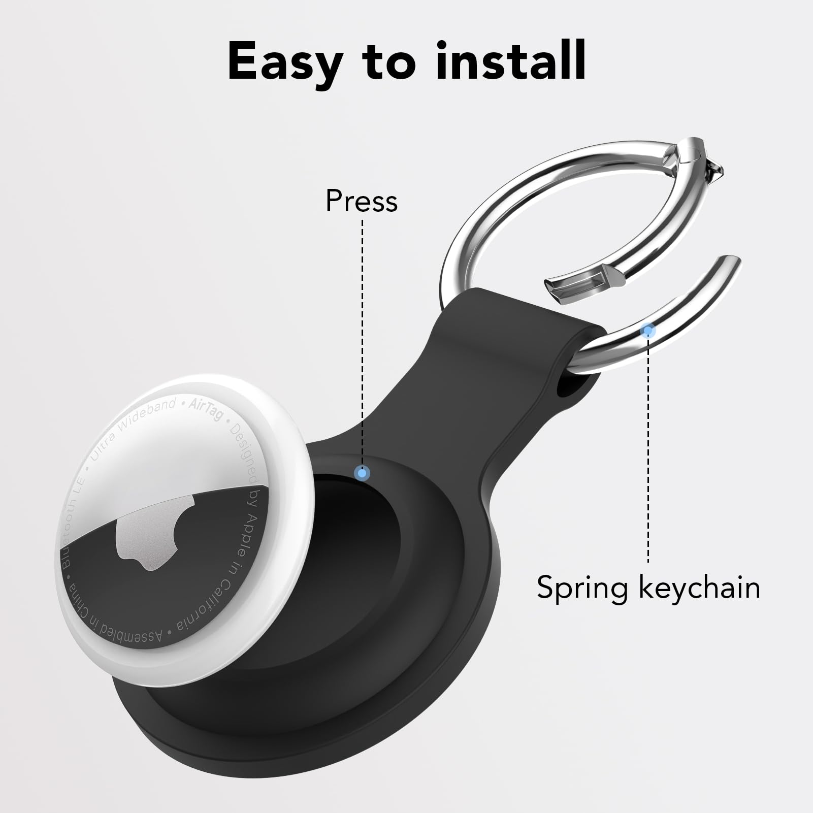 AirTag Case Keychain Air Tag Holder