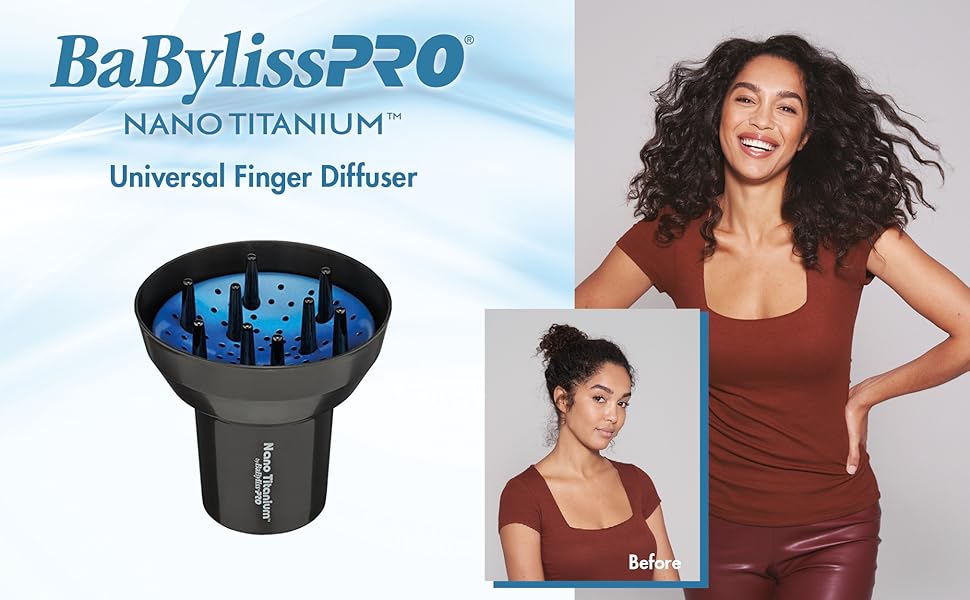 BABYLISS PRO Nano Titanium Universal Finger Diffuser