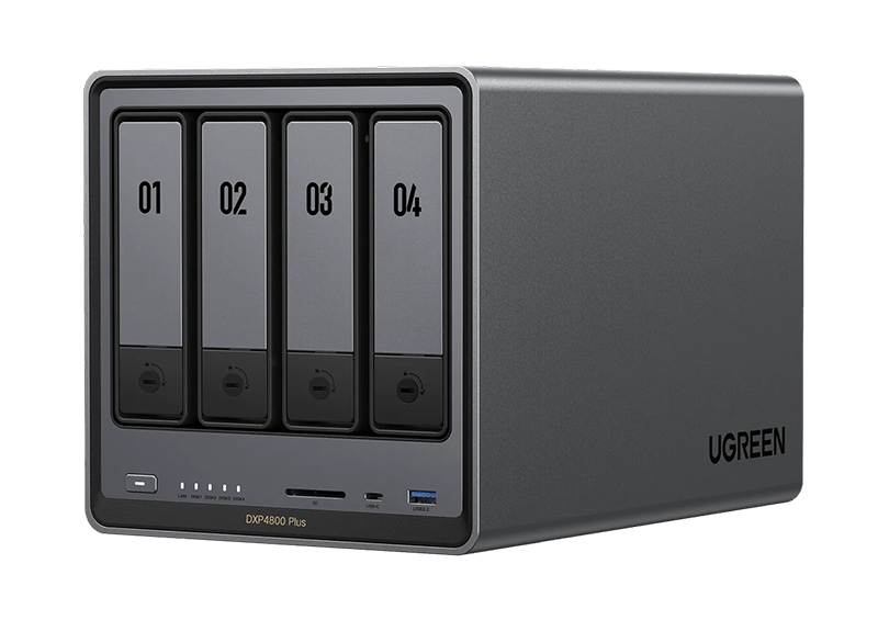 DXP 4800 Plus UGREEN NASync 新品未使用 UGREEN NASync DXP4800 Plus, 4-Bay NAS with Intel Pentium Gold, 5