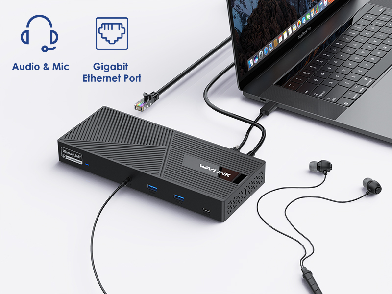 triple monitor docking station