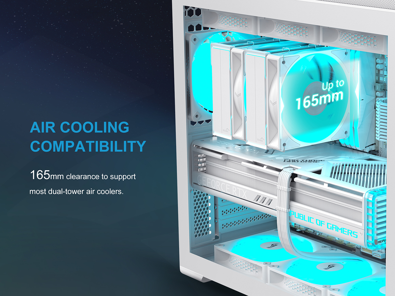 SAMA S50 ATX Mid Tower Case - White