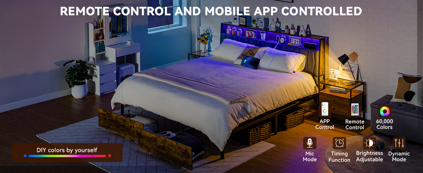REMOTE CONTROL AND MOBILE APP CONTROLLED