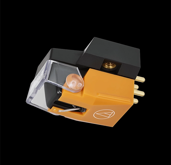 Audio Technica AT-VM530xEN Dual Moving Magnet Phono Cartridge with Nude Elliptical Stylus Orange/Black