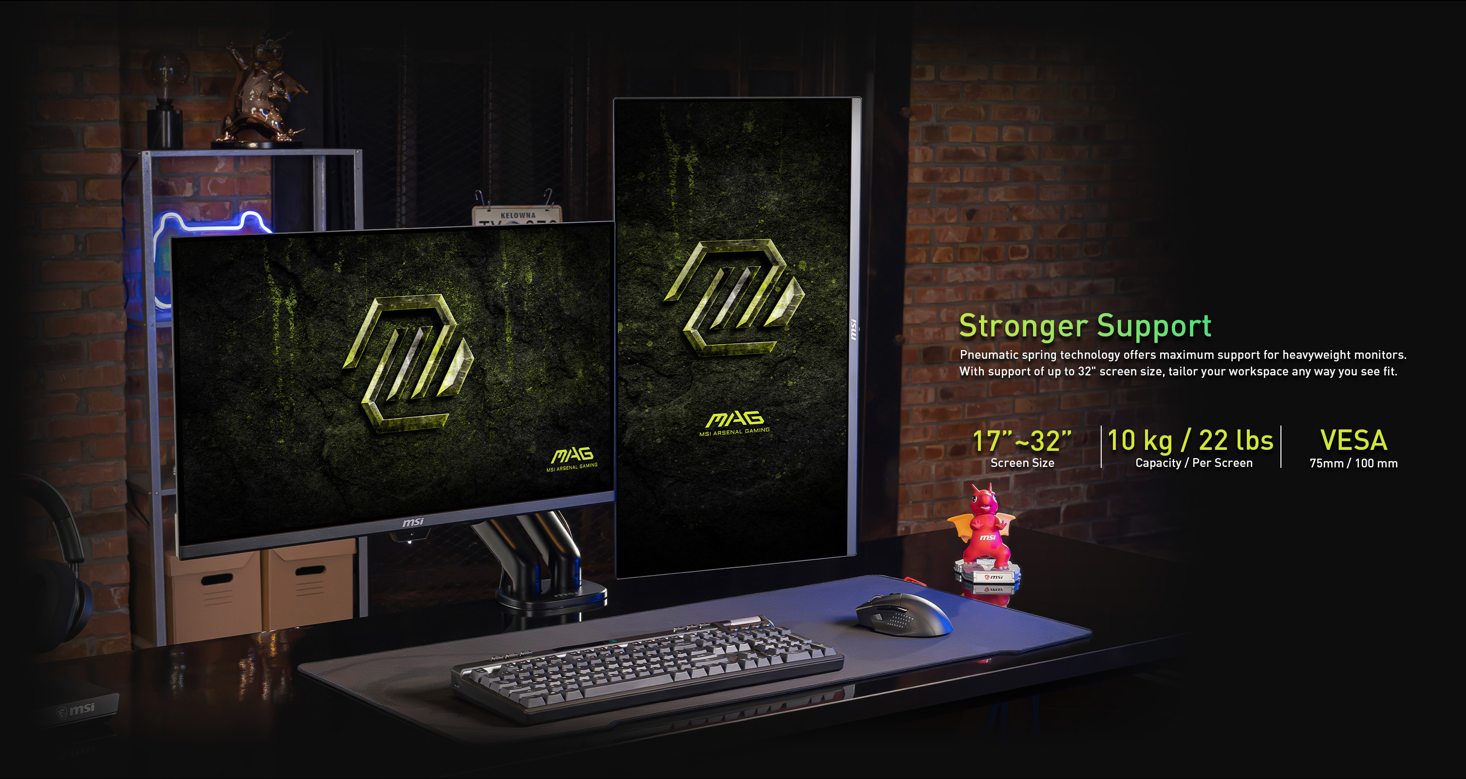 MSI MAG MT101D Supportive