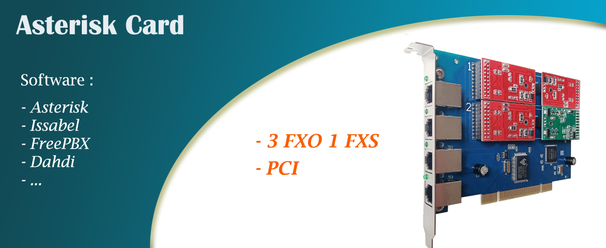 Asterisk card tdm410p
