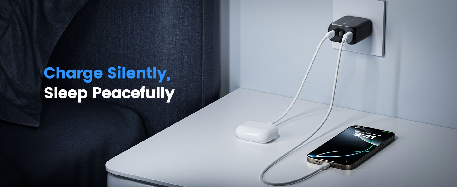 40W USB C Charger Block, 2-Pack 4-Ports ( 2 USB C + 2 USB A) Fast Charging Block Power Adapter, Dual