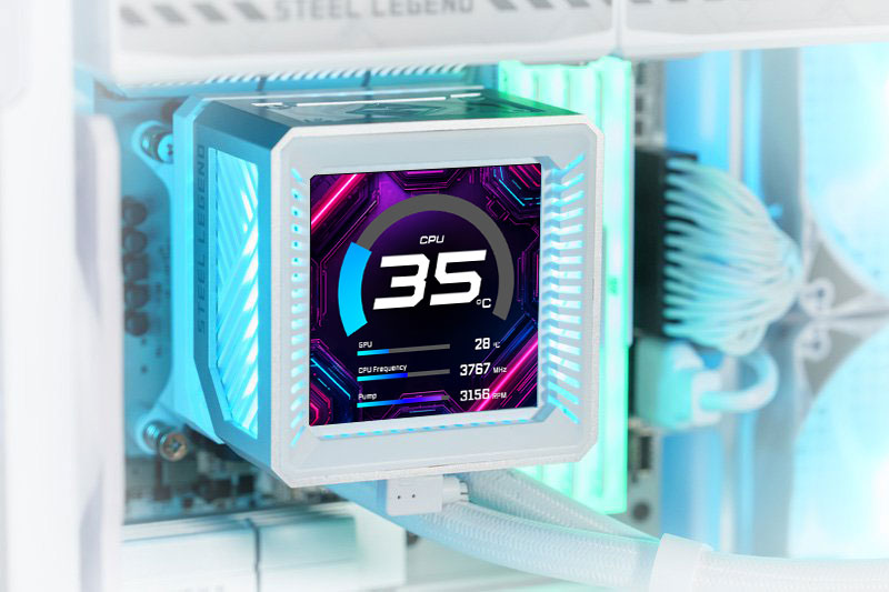 ASRock Steel Legend 360 LCD AIO Liquid Cooler