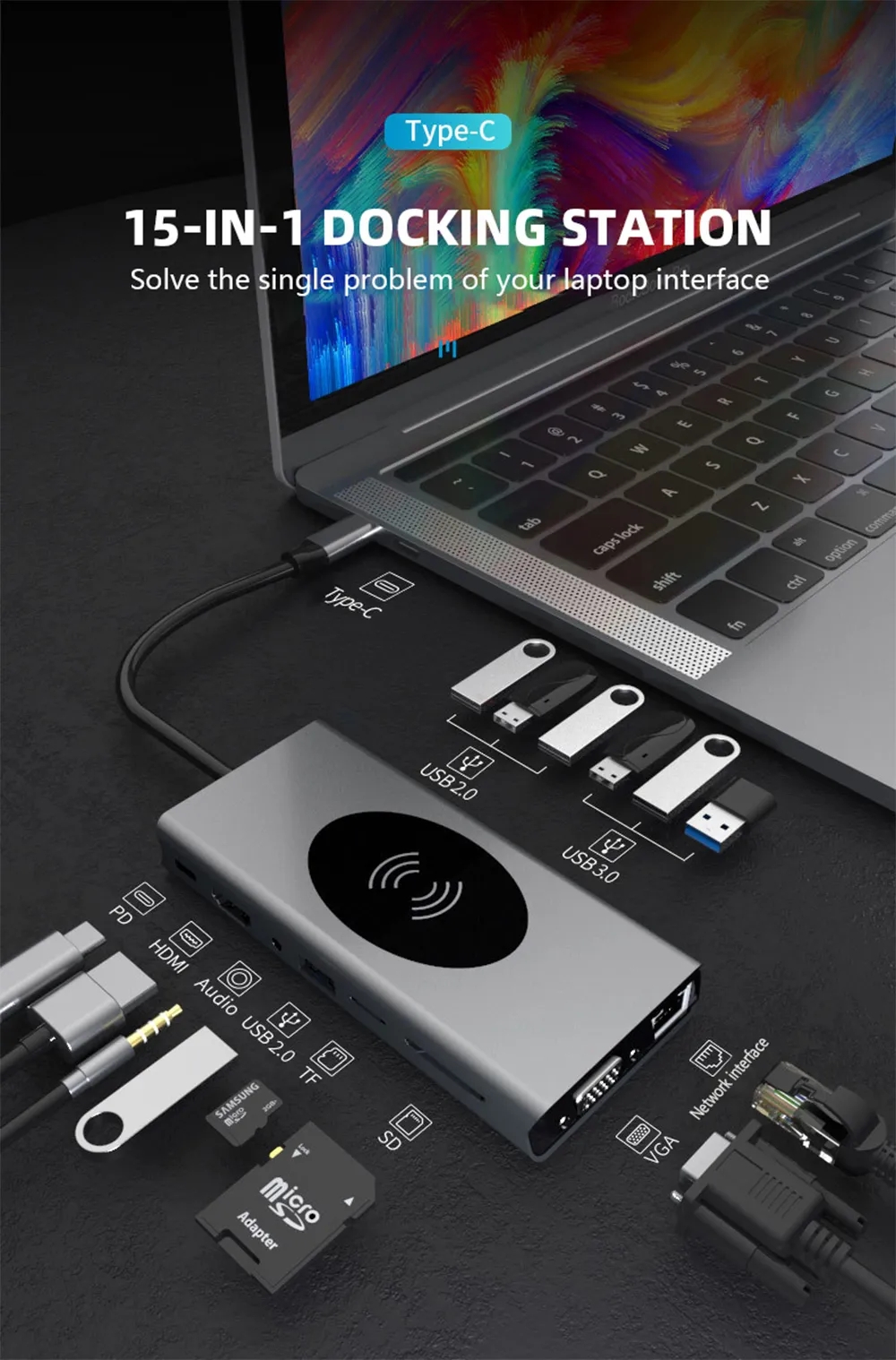 15-in-1 Laptop Docking Station