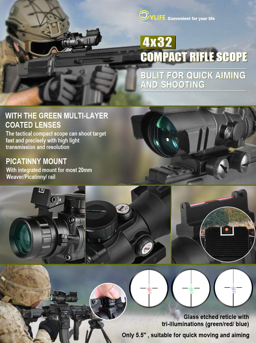 Tactical Rifle Scope