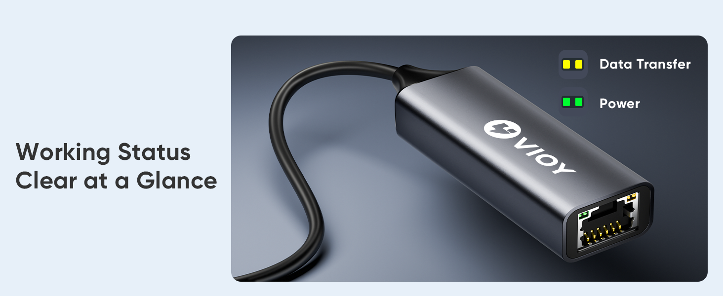 USB C to Ethernet Adapter, 1Gbps RJ45 to USB C Ethernet Network Adapter, Portable Type C to Ethernet