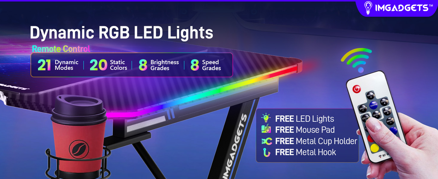 Gaming Desk with LED