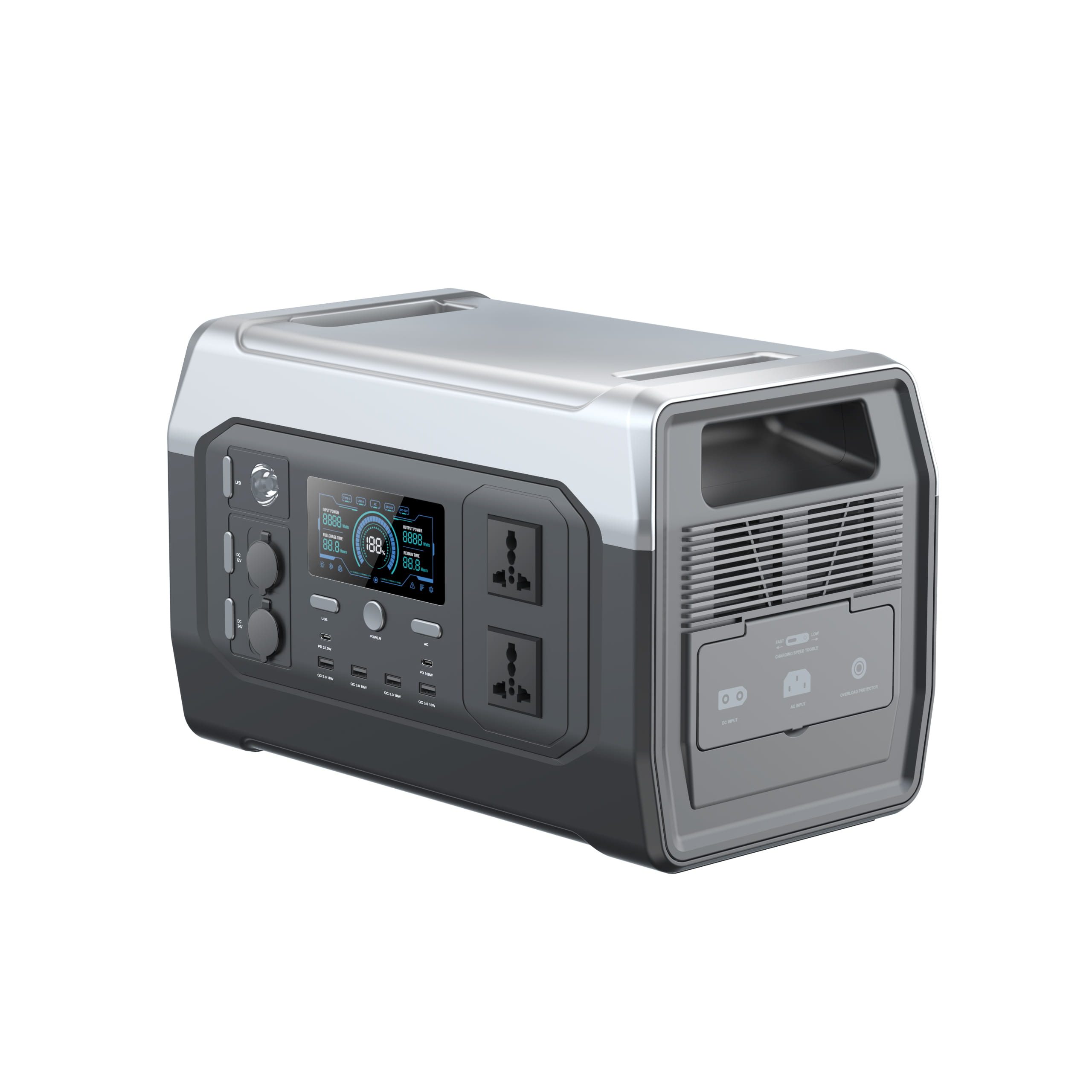 CTOLITY Portable Power Station, 1600W, 1024wh