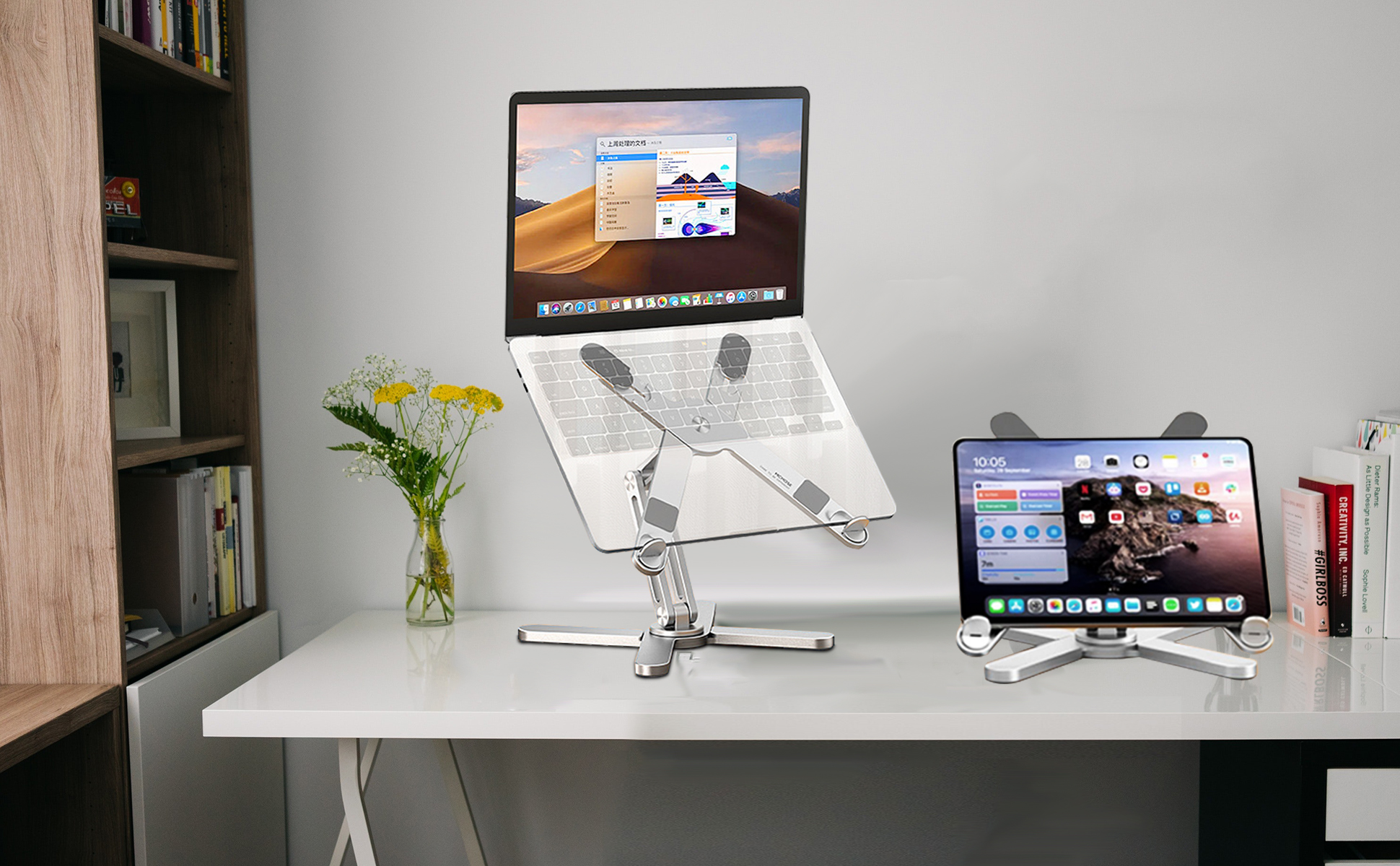 laptop stand rotating