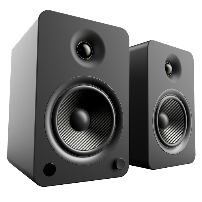 Kanto YU6 Powered Bookshelf Speakers - Matte Black