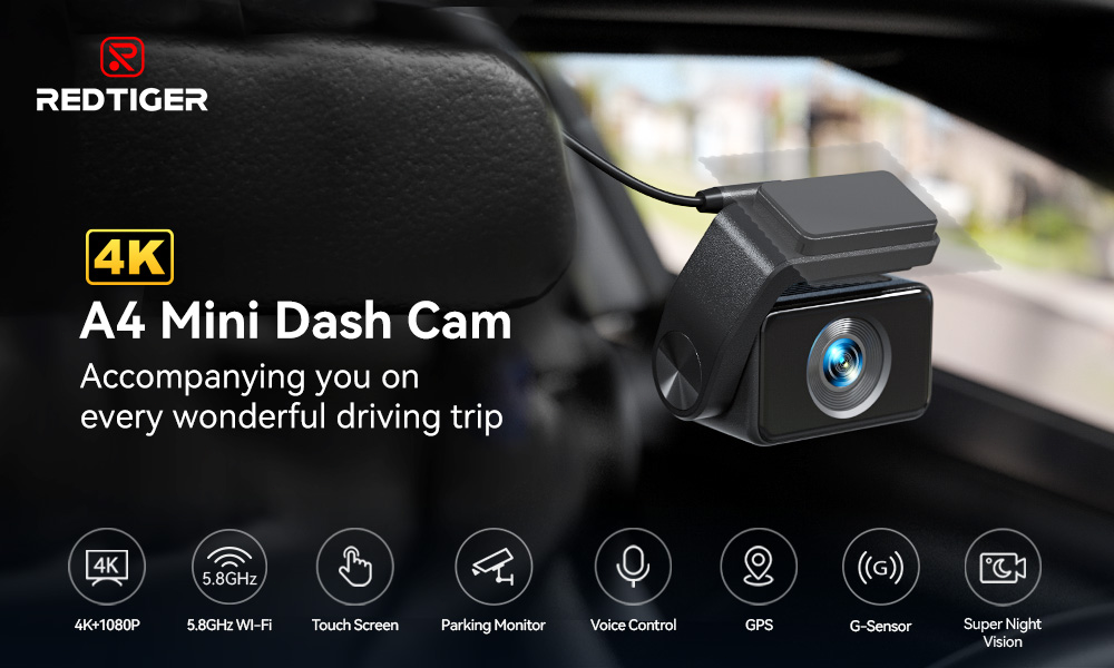 REDTIGER A4 Mini Dash Cam