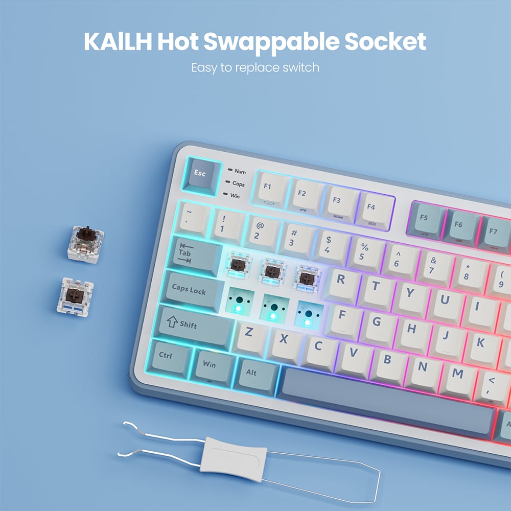 Hot swapable mechanical keyboard