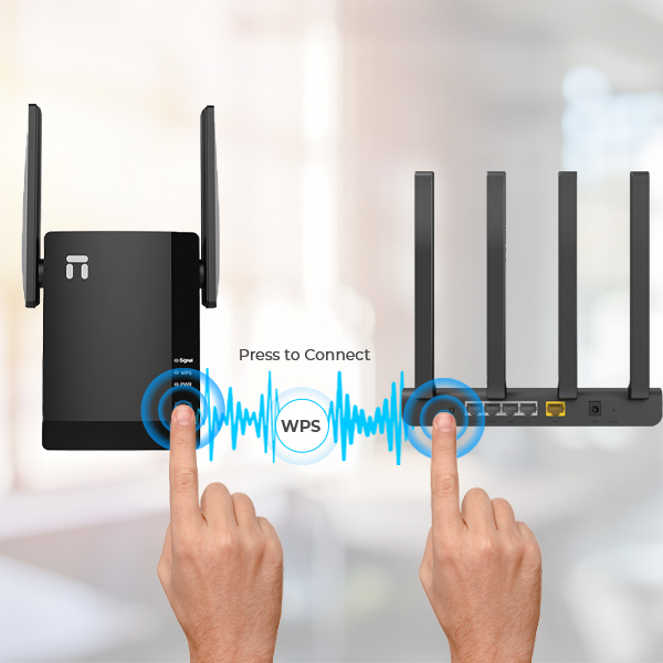 Netis E3 AC1200 Wireless Dual Band Range WiFi Extender with WPS