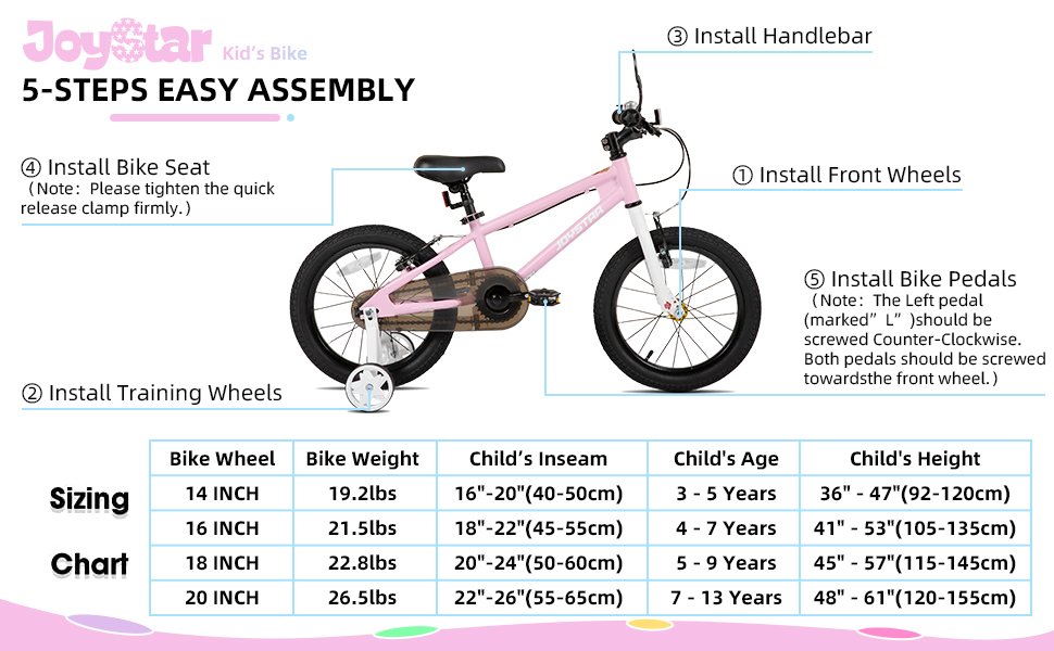 kids bike kids bicycle training wheels boys girls children bike 14inch 16inch 18inch 20inch