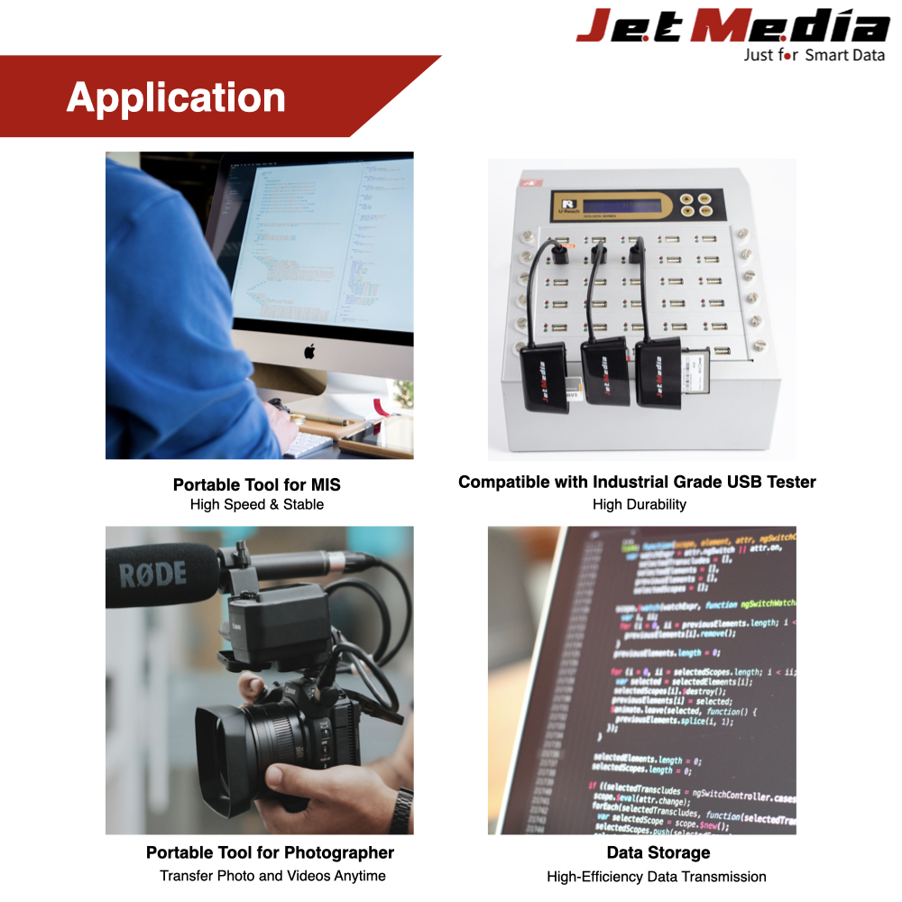 Jetmedia CR301 SD microSD CF card reader