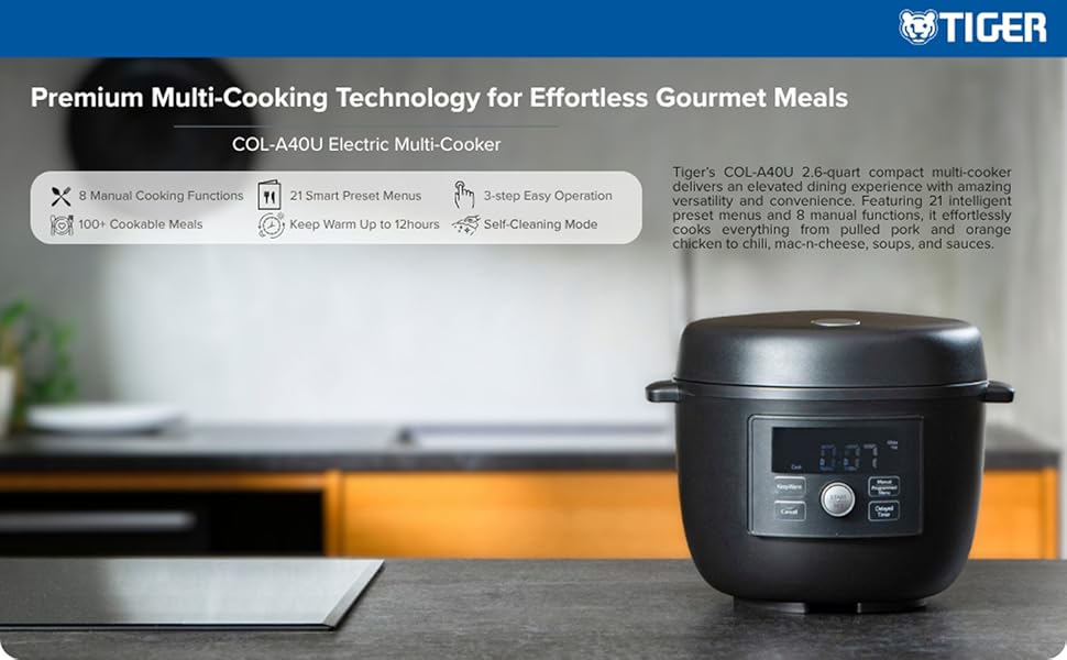 Tiger COL-A40U Electric Multi-Cooker