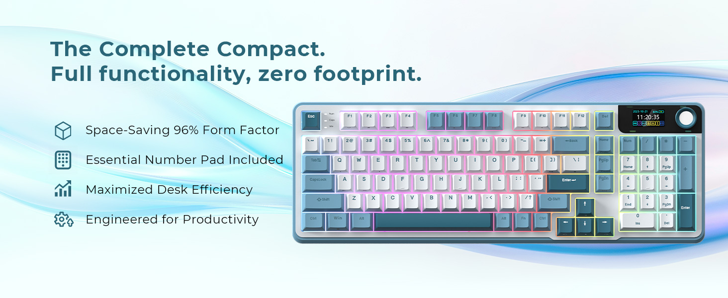 Rosewill Neon 96% Wireless Mechanical Keyboard