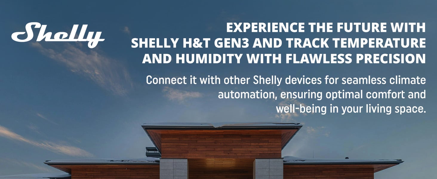 Shelly H&T Gen 3 - Track Temperature and humidity