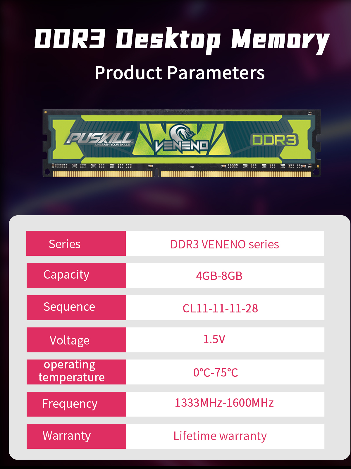 DDR3 Desktop Memory