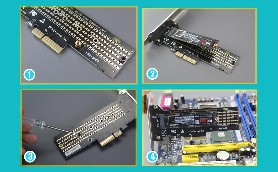 22110 m.2 nvme adapter