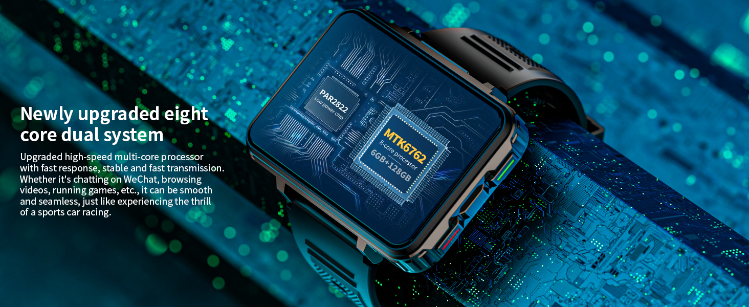 Android Smart Watch Built-in GPS Heart Rate SpO2 Sleep Monitor