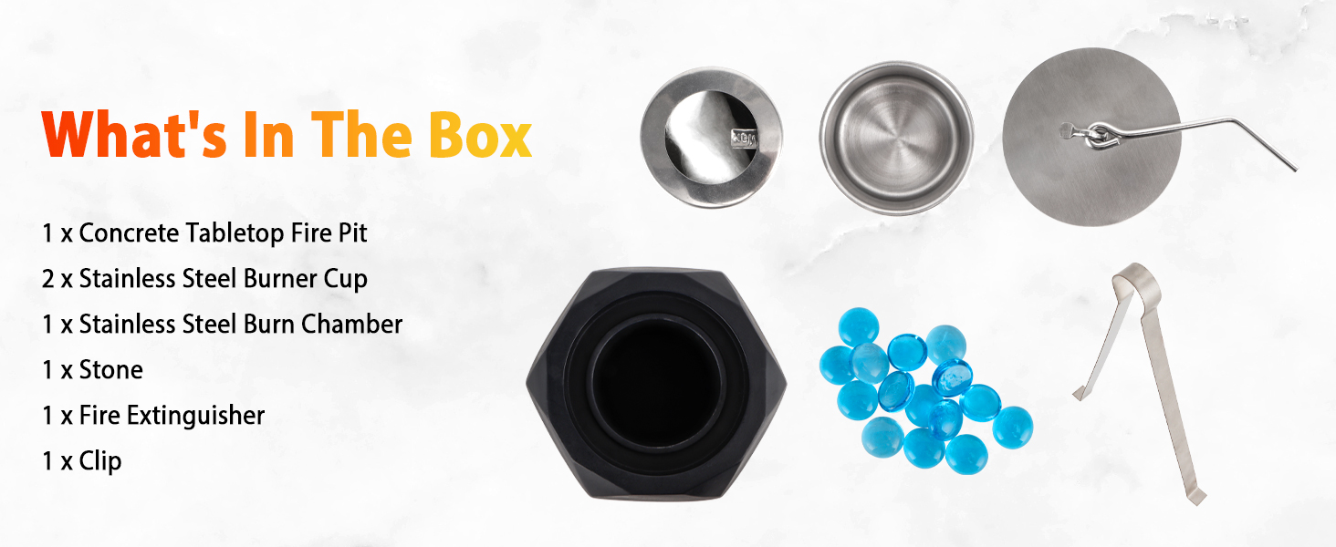 Portable Tabletop Fireplace
