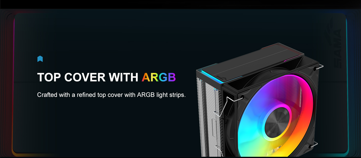 SAMA A40L Single-Tower CPU Air Cooler