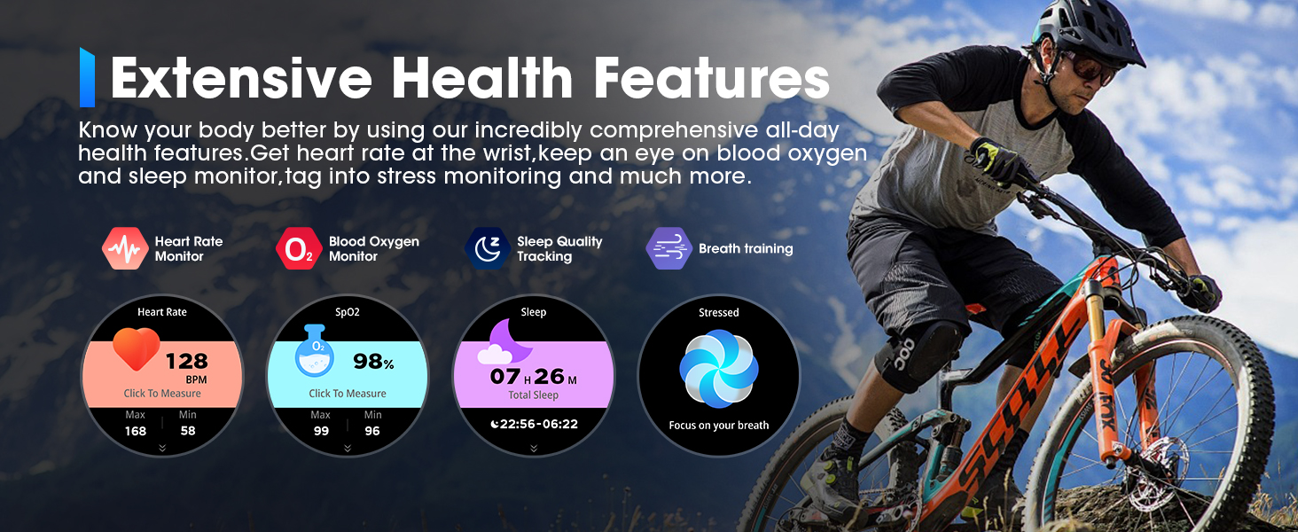 Smart Watch for Men, 1.85" HD Ultra Screen Touch Screen Sport Smartwatch 710mAh Battery Smart Watche