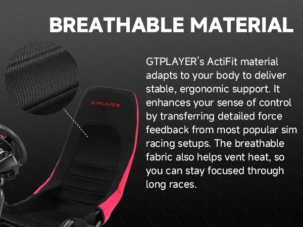 Sim Racing Cockpit for High Performance Foldable & Adjustable Racing Simulator Cockpit, Compatible