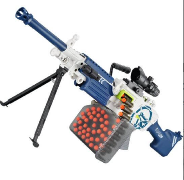 LH SAW M249 Electric Darts Blaster - Blue