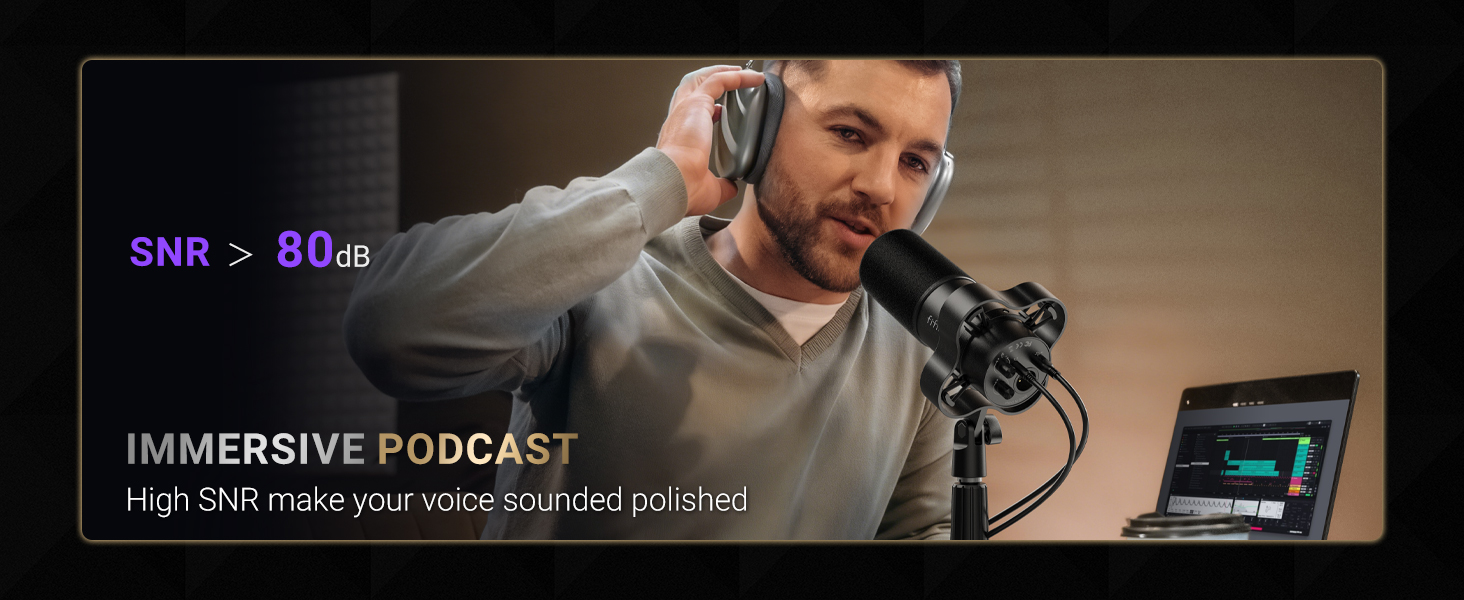 FIFINE K688 Neo USB/XLR Podcast Microphone