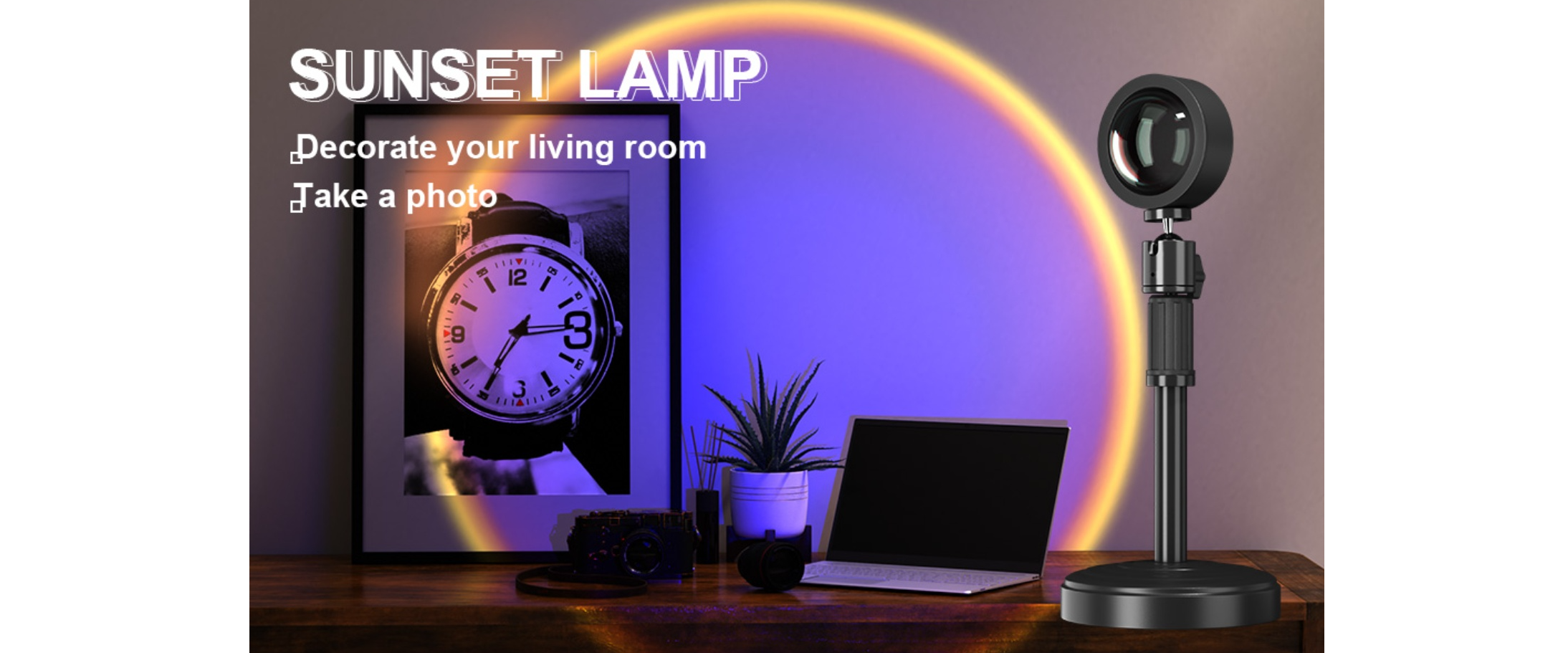 Sunset lamp desktop decor