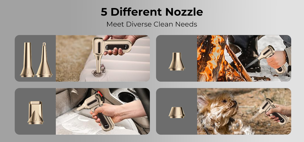 5 Different Nozzle