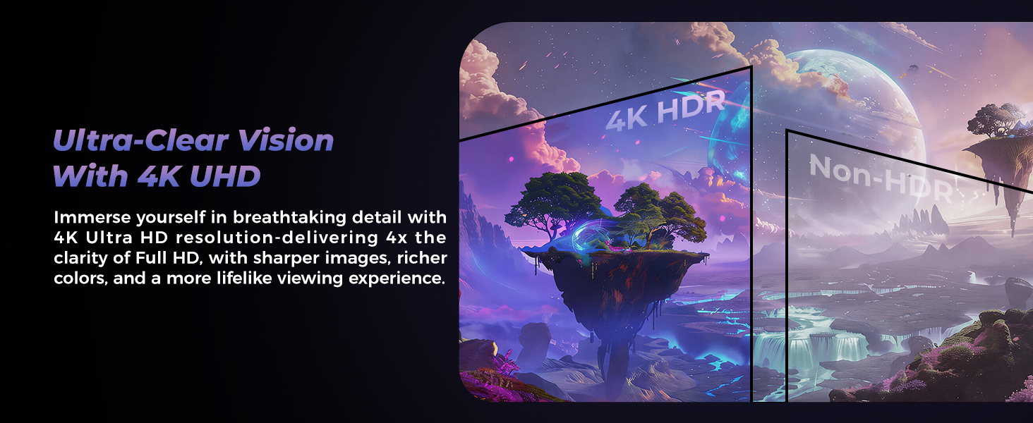 Ultra-Clear VisionWith 4K UHD