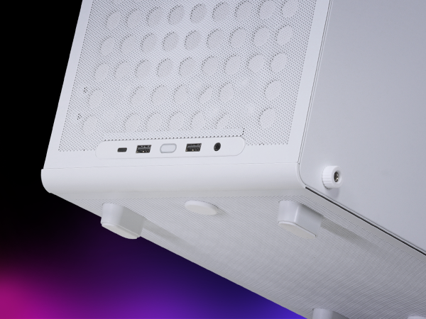 Cooler Master QUBE 340 Micro-ATX Compact -Tower PC Case - White
