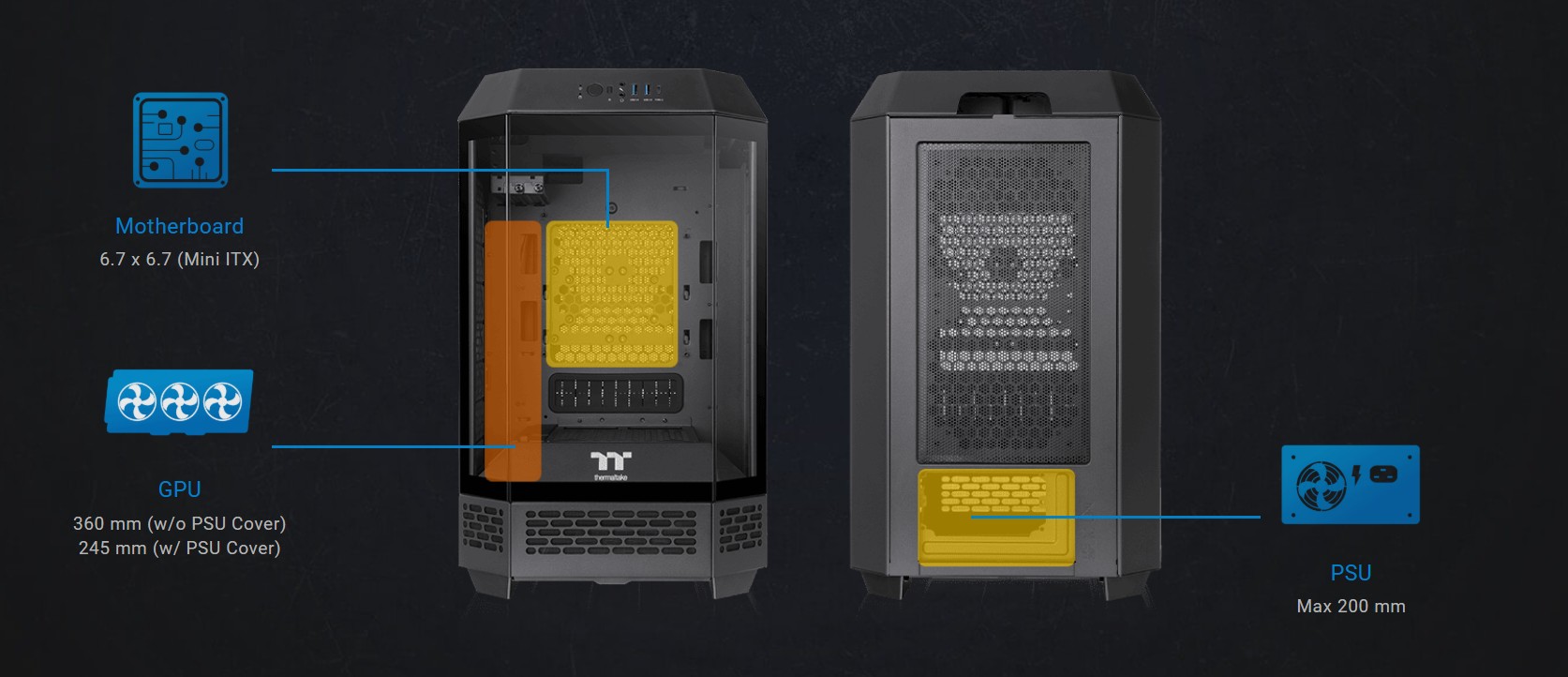 Thermaltake Tower 250 Mini-ITX Mini Tower Case
