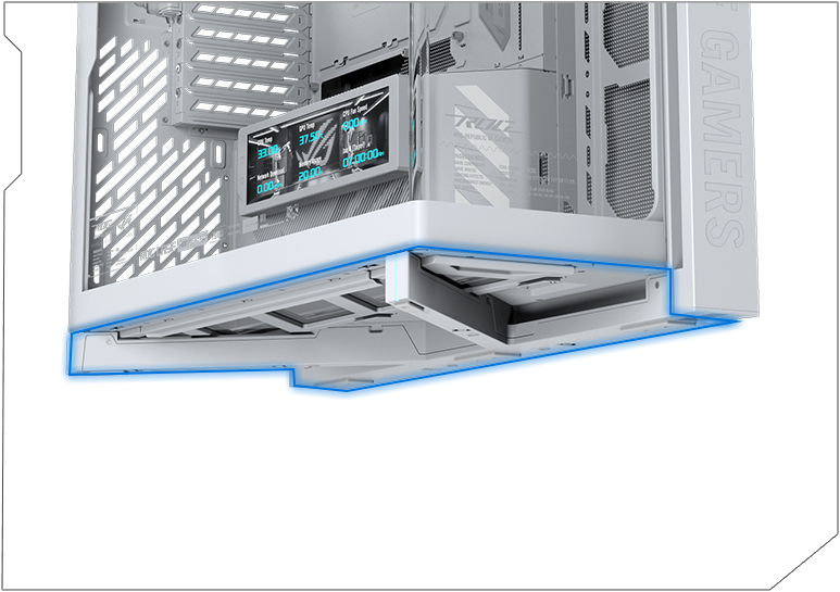 ASUS ROG Cronox ARGB Gaming PC Case - White