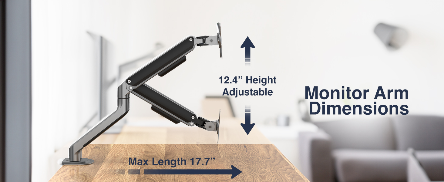 Desky Dual Spring Eco Monitor Arm