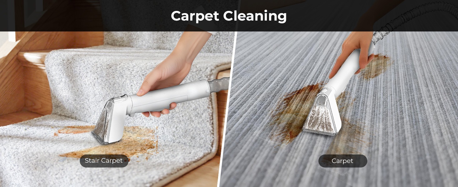 Rosewill Multi-Purpose Portable Carpet and Upholstery Spot Cleaner - White