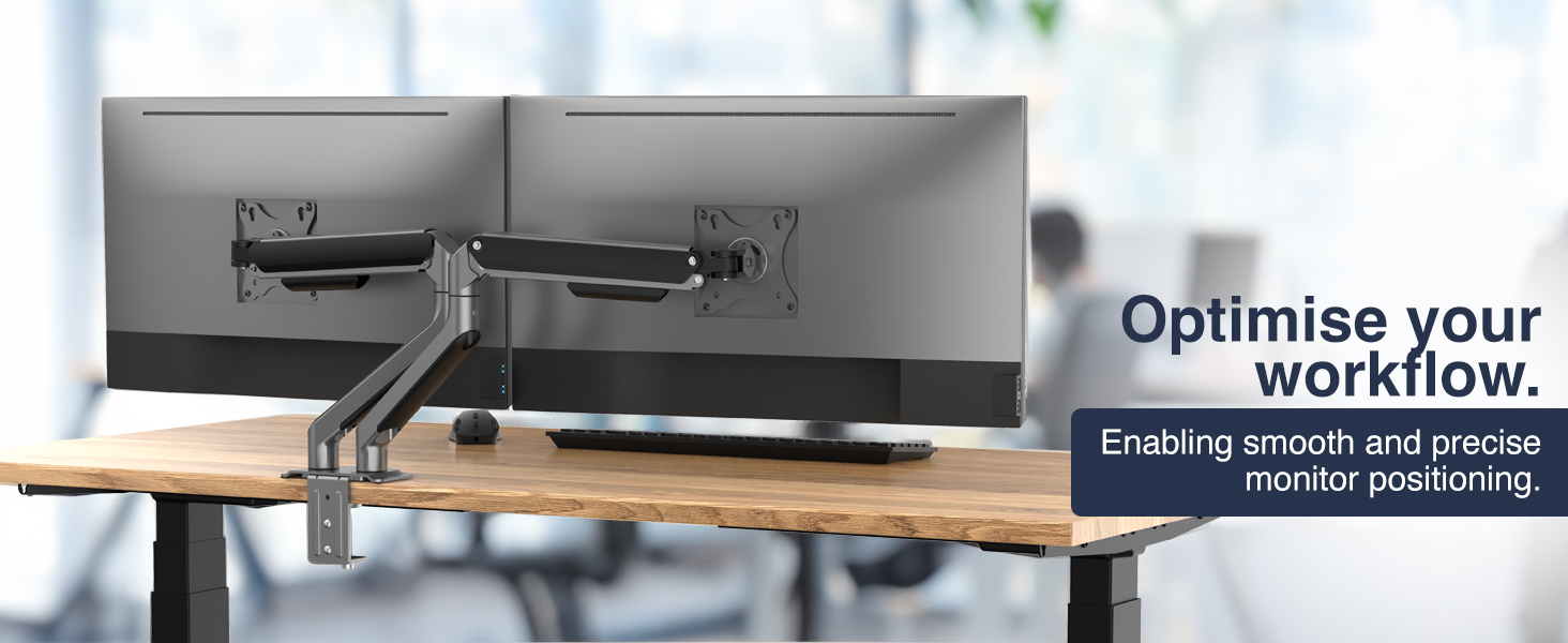 Desky Dual Spring Eco Monitor Arm