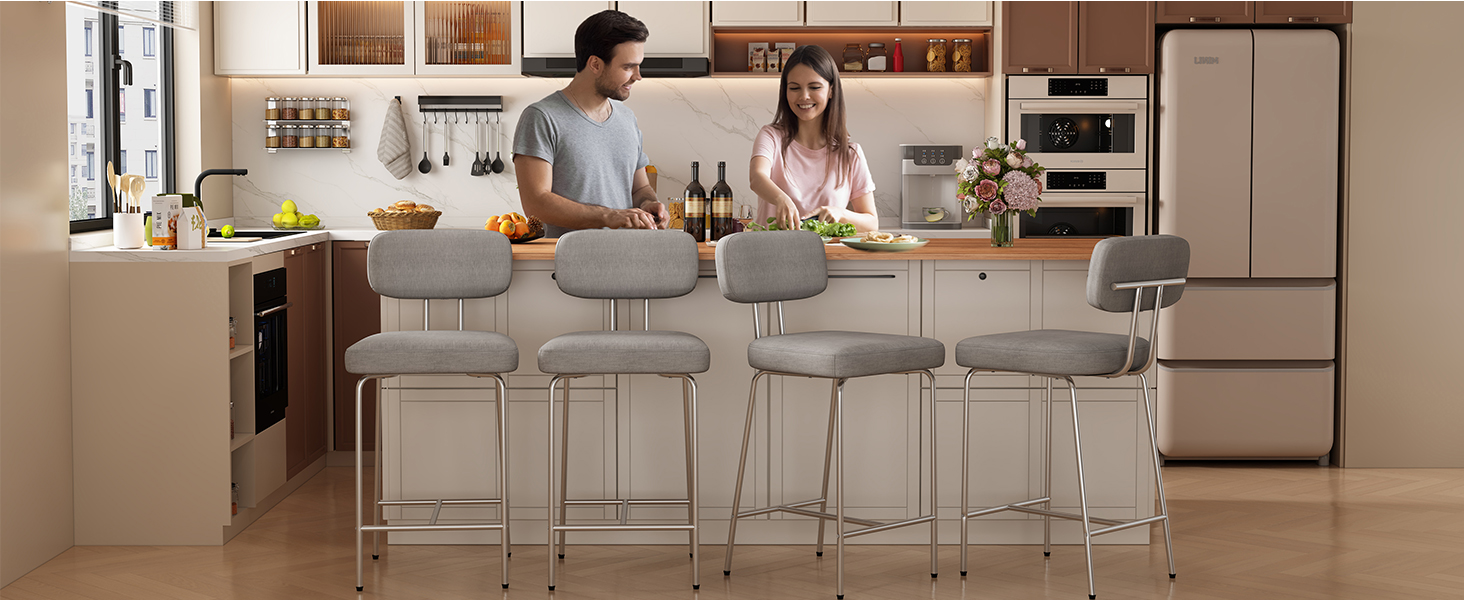 Metal Frame Counter Stools