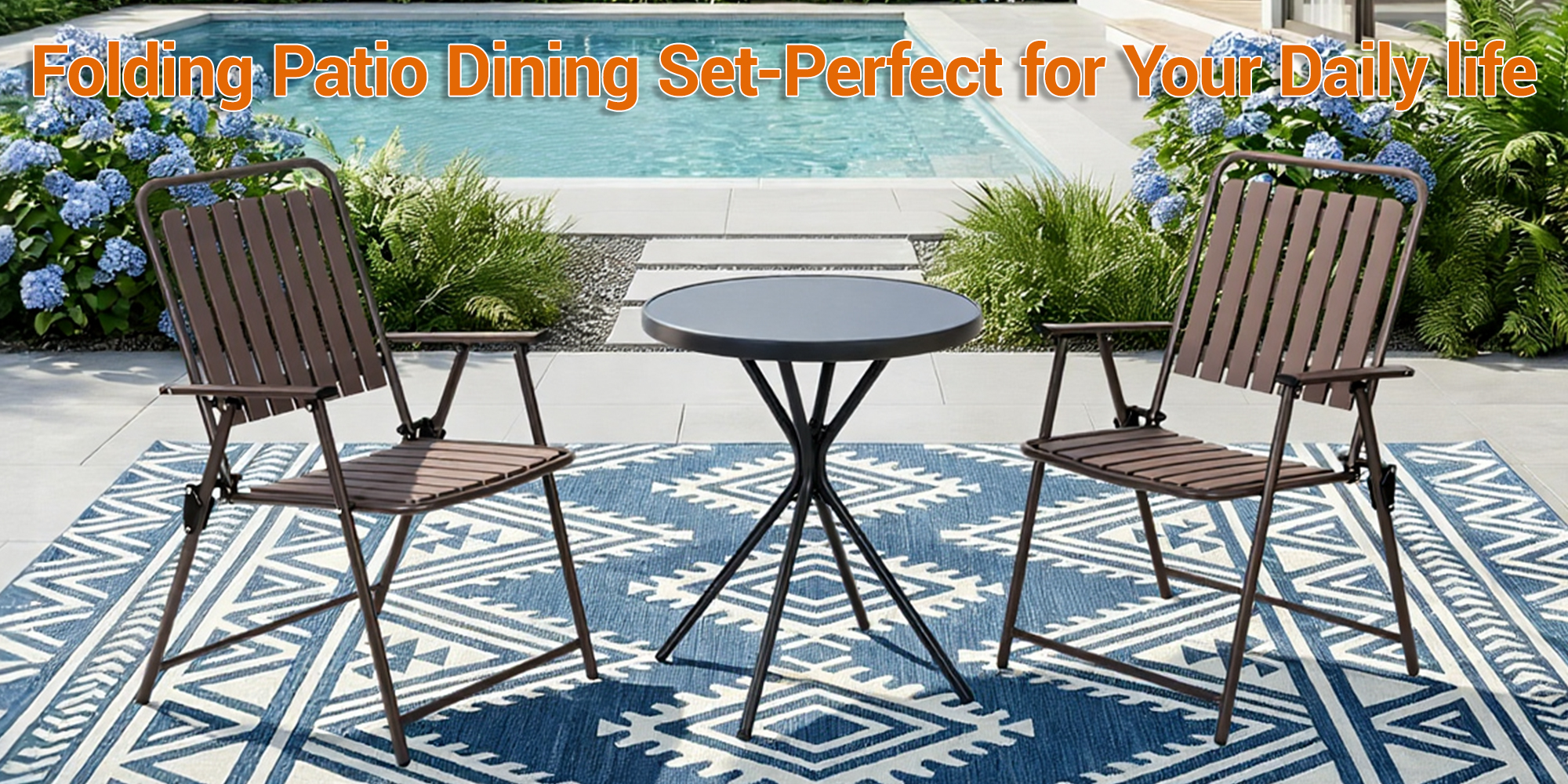 Folding Patio Dining Set-Perfect for Your Daily life