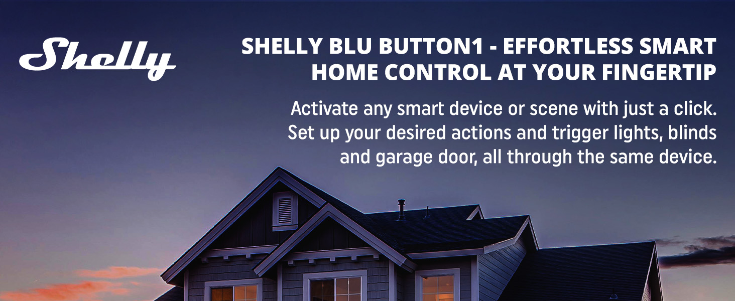 Shelly BLU Button1 - Effortless Smart Home Control